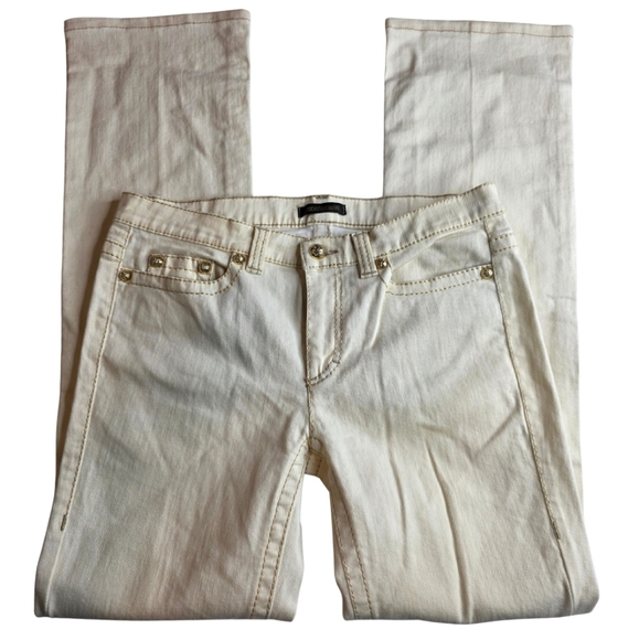 Roberto Cavalli Denim - Like New Vintage Roberto Cavalli Italian Off White Jeans 42 US Size 6 2754-BB